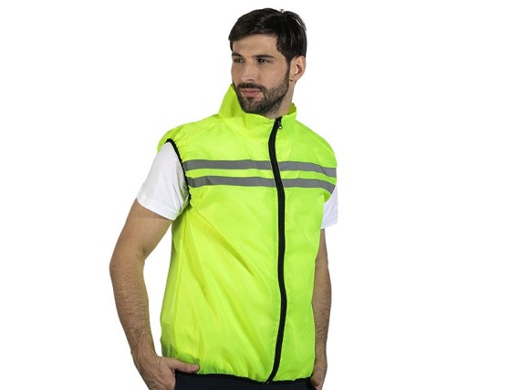 BLOCKER, unisex fluorescent working and sports vest neon yellow