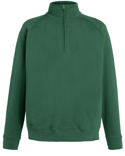 Fruit Of The Loom Fruit Of The Loom Lightweight Zip Neck Sweat, Light Sweat, Sweat, Light Sweat,