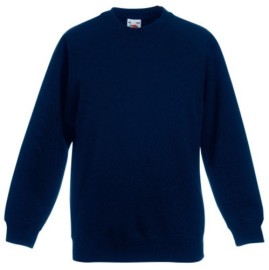 Fruit Of The Loom, Kids Classic Raglan Sweat, duks za decu, tamno teget, 5-6