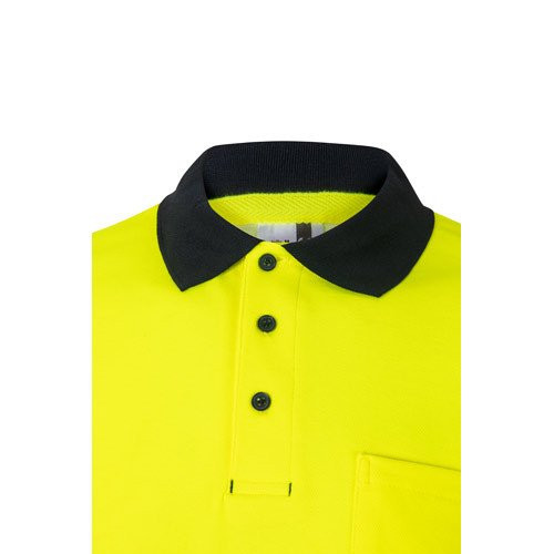 VL ACHELOUS. Piqué dvobojna polo majica (150g/m²) sa kratkim rukavima, od pamuka (55%) i poliestera (45%)