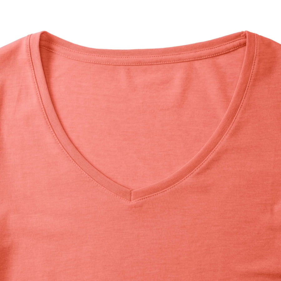RUSSELL Women's t-shirt on V neckline HD