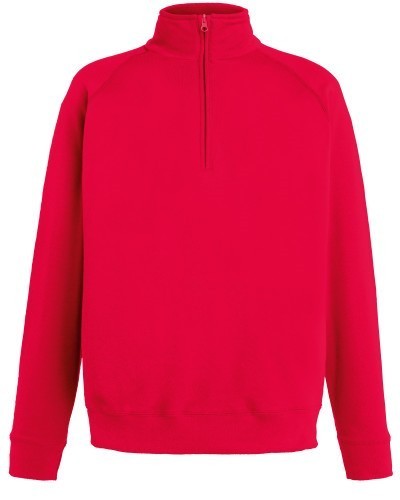 Fruit Of The Loom Fruit Of The Loom Lightweight Zip Neck Sweat, Light Sweat, Sweat, Light Sweat,