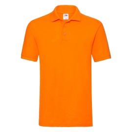 Fruit of the Loom, Premium Polo, premium men's polo shirt, orange, L