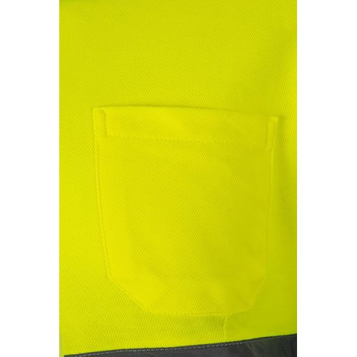 VL PLUTO. Piqué dvobojna polo majica (150g/m²) sa dugim rukavima, od pamuka (55%) i poliestera (45%)