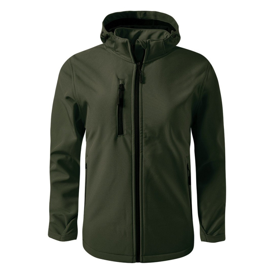 PROTECT MEN, softshell jakna sa skidajućom kapuljačom, maslinasta