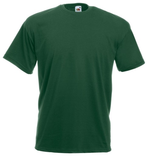 Fruit of the Loom, Valueweight, Men's Cotton T-shirt, bottle Green, L