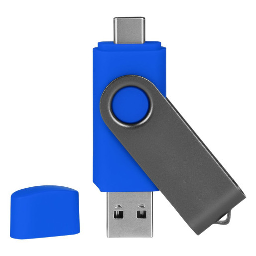 SMART C GRAY, usb flash memory, royal blue, 64GB