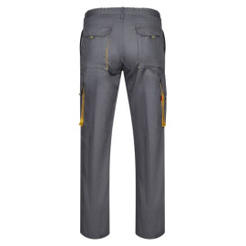 VL HYPNOS. Two-tone multi-pocket twill trousers (200g/m²), in cotton (35%) and polyester (65%)