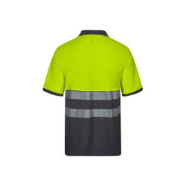 VL ACHELOUS. Piqué dvobojna polo majica (150g/m²) sa kratkim rukavima, od pamuka (55%) i poliestera (45%)