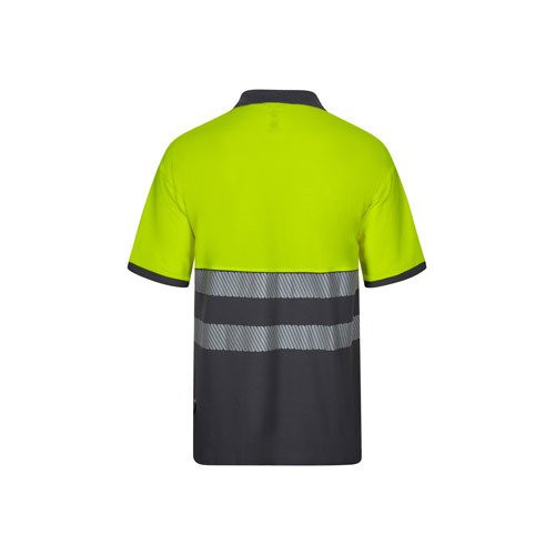 VL ACHELOUS. Piqué dvobojna polo majica (150g/m²) sa kratkim rukavima, od pamuka (55%) i poliestera (45%)