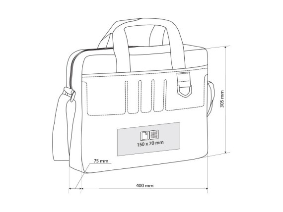 STAFF, konferencijska torba, crvena