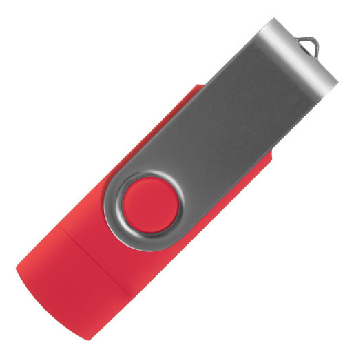SMART C GRAY, usb flash memory, red, 8GB