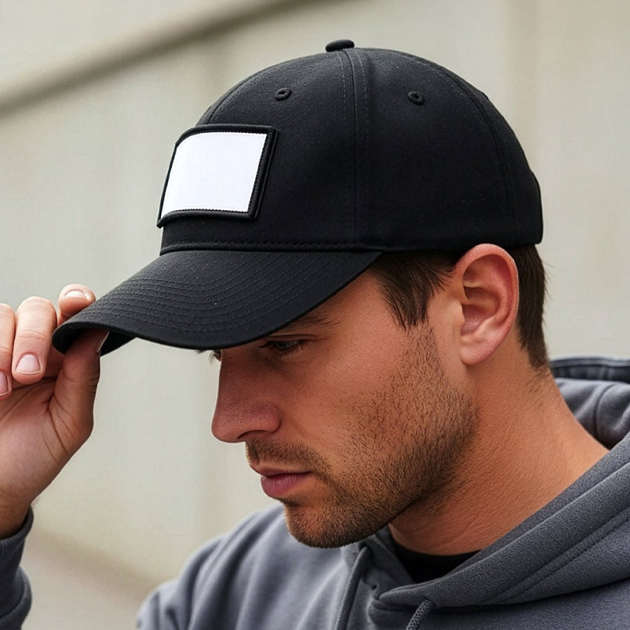 FLAG, kačket sa 5 panela, čičak kopča, beli