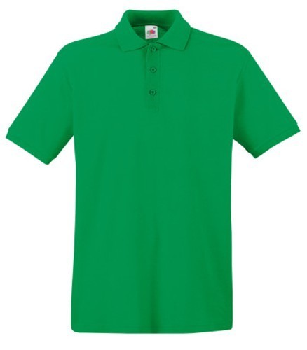 Fruit of the Loom, Premium Polo, premium polo shirt for men, kelly green ,, L