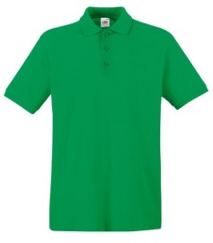 Fruit of the Loom, Premium Polo, premium polo shirt for men, kelly green ,, XL
