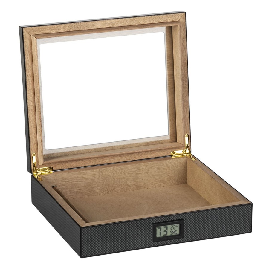 AMBER, humidor kutija za tompuse, crna