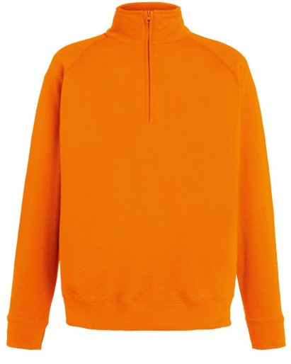 Fruit Of The Loom Fruit Of The Loom Lightweight Zip Neck Sweat, Light Sweat, Sweat, Light Sweat,