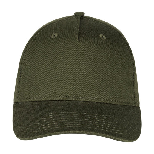 FORZA, cap, 5 panels, metal buckle closure, olive