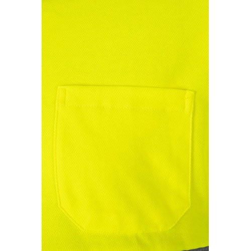 VL PLUTO LARGE. Two-tone piqué polo shirt (150g/m²) with long sleeves, in cotton (55%) and polyester (45%)