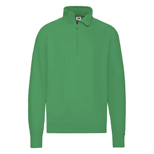Fruit Of The Loom Fruit Of The Loom Lightweight Zip Neck Sweat, Light Sweat, Sweat, Light Sweat,