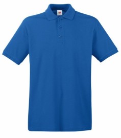 Fruit of the Loom, Premium Polo, premium men's polo shirt, royal blue, XL