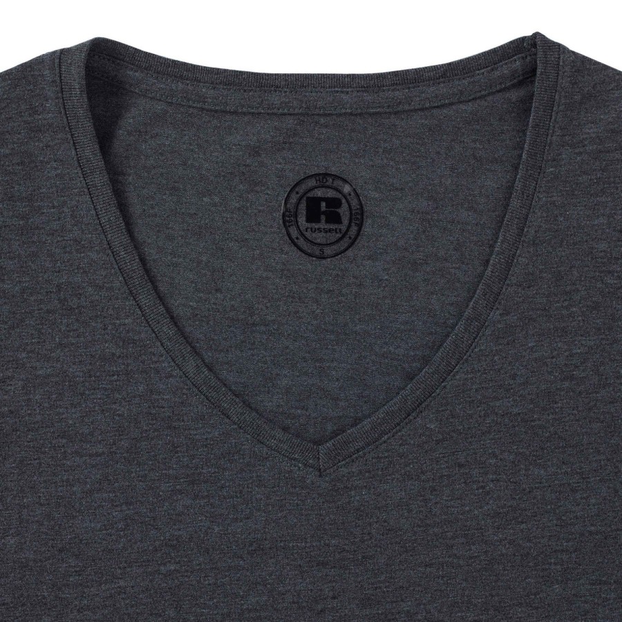 RUSSELL Women's t-shirt on V neckline HD