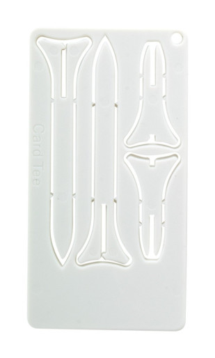 Tunker golf tee card