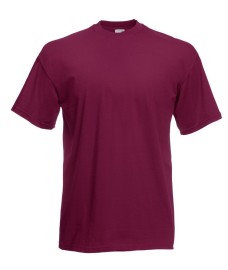 Fruit of the Loom, Valueweight, Men's Cotton Short Sleeve T-shirt, Burgundy, 2XL