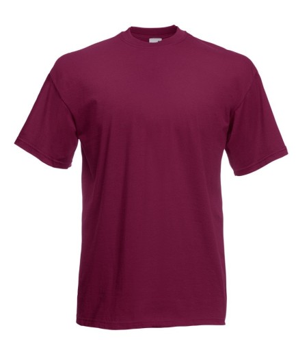 Fruit of the Loom, Valueweight, Men's Cotton Short Sleeve T-shirt, Burgundy, 2XL