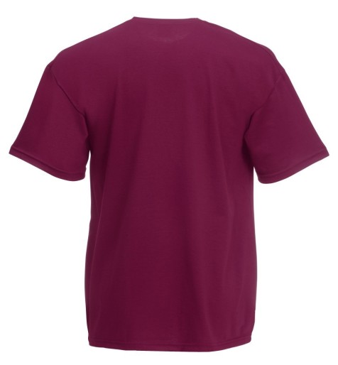 Fruit of the Loom, Valueweight, Men's Cotton Short Sleeve T-shirt, Burgundy, 2XL