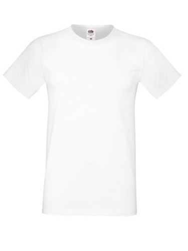 Fruit of the Loom, Sofspun, men's T-shirt, white, 2XL