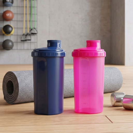 POWER, water bottle shaker, 700 ml, blue