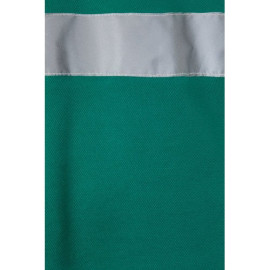 VL PLUTO LARGE. Two-tone piqué polo shirt (150g/m²) with long sleeves, in cotton (55%) and polyester (45%)