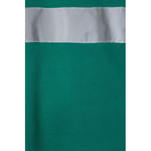 VL PLUTO LARGE. Two-tone piqué polo shirt (150g/m²) with long sleeves, in cotton (55%) and polyester (45%)