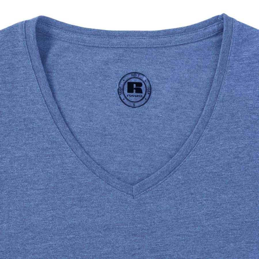 RUSSELL Women's t-shirt on V neckline HD
