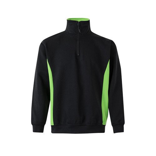 VL SVAROG. Two-tone terry sweatshirt (260g/m²), in polyester (65%) and cotton (35%)
