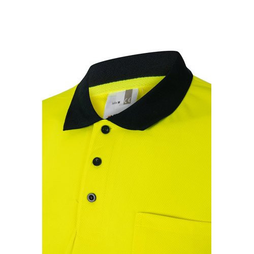 VL FORTUNA. Bird-eye polo shirt (140g/m²) with short sleeves, in polyester (100%)