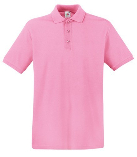 Fruit of the Loom, Premium Polo, premium men's polo shirt, pink, 3XL
