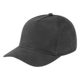 DANTE, cap, 5 panels, velcro closure, dark gray