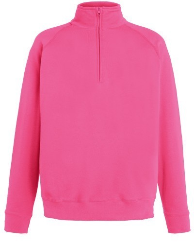 Fruit Of The Loom Fruit Of The Loom Lightweight Zip Neck Sweat, Light Sweat, Sweat, Light Sweat,