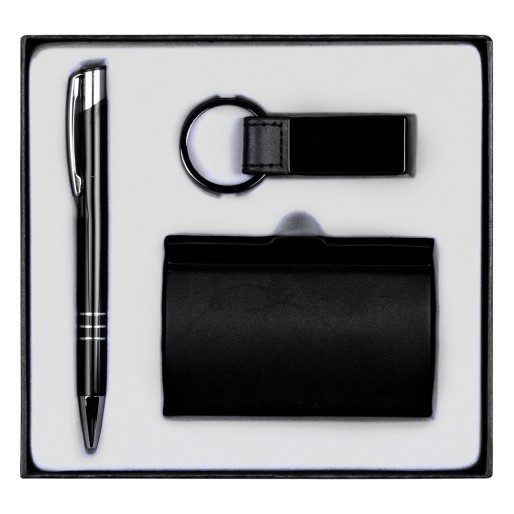 MORRIS, poslovni set u poklon kutiji, crni