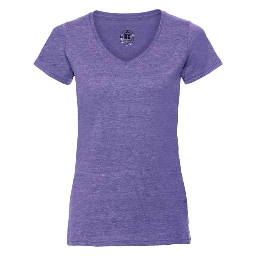 RUSSELL Women's t-shirt on V neckline HD