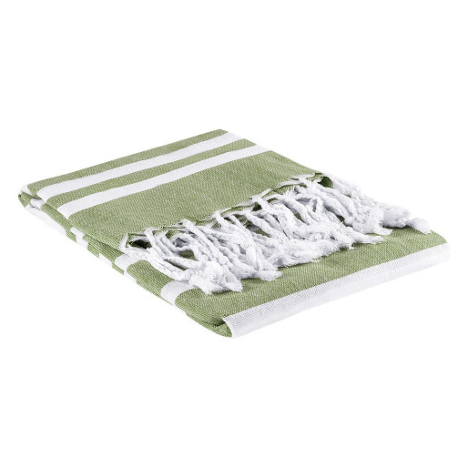 TASOS, cotton beach towell, 180 gr/m2, olive