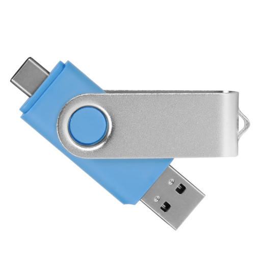 SMART C SILVER, usb flash memory, sky blue, 8GB