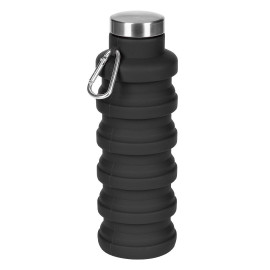 MONTANA, foldable water bottle, 500 ml, black