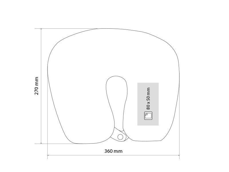 SLEEP, travel pillow, black