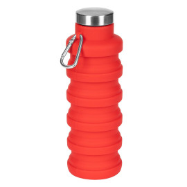 MONTANA, foldable water bottle, 500 ml, red