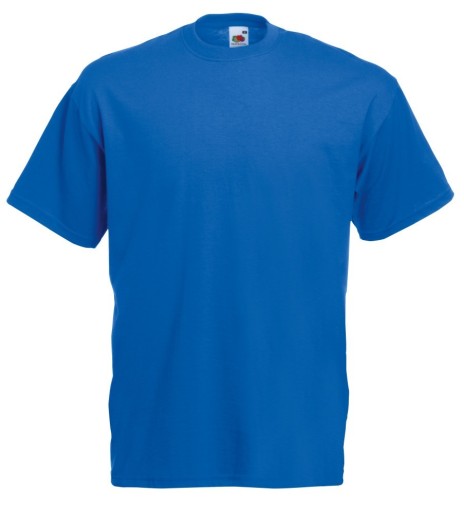 Fruit of the Loom, Valueweight, men's cotton T-shirt, royal blue, L