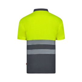 VL FORTUNA. Bird-eye polo shirt (140g/m²) with short sleeves, in polyester (100%)