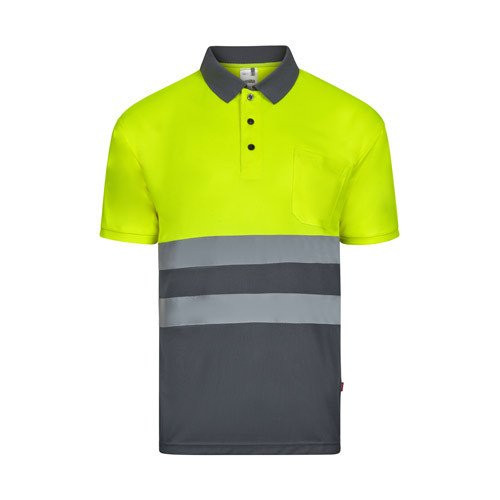 VL FORTUNA. Bird-eye polo majica (140g/m²) sa kratkim rukavima, od poliestera (100%)